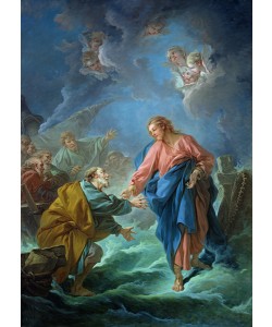 Francois Boucher, St. Peter Invited to Walk on the Water, 1766 (oil on canvas)