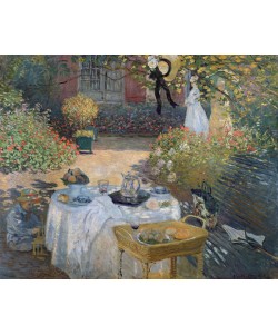 Claude Monet, The Luncheon: Monet's garden at Argenteuil, c.1873 (oil on canvas)