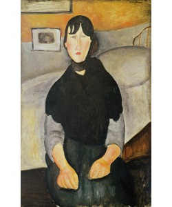 Amedeo Modigliani, Young Woman of the People (oil on canvas)