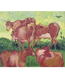 Vincent van Gogh, Cows, 1890 (oil on canvas)