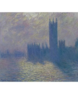 Claude Monet, The Houses of Parliament, Stormy Sky, 1904 (oil on canvas)