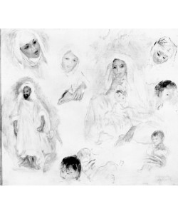 Pierre-Auguste Renoir, Arabs, 1881-82 (oil on canvas) (b/w photo)