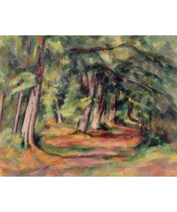 Paul Cézanne, Underwood (near Jas de Bouffan) 1890-94 (oil on canvas)