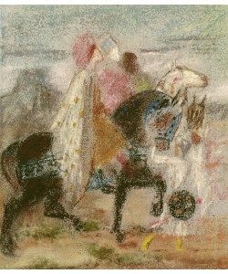 Gustave Moreau, The Three Magi, started in 1860 and reworked after 1882 (pastel on paper)