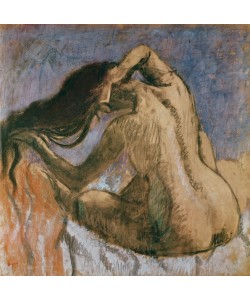 Edgar Degas, Woman Combing her Hair, 1905-10 (pastel on paper)