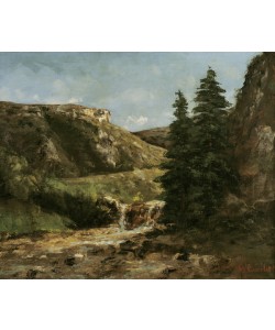 Gustave Courbet, Landscape near Ornans, c.1858 (oil on canvas)