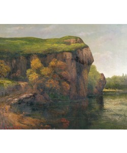 Gustave Courbet, Rocky Cliffs (oil on canvas)