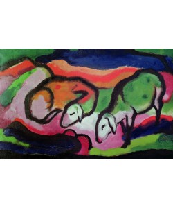 Franz Marc, Sheep, 1912 (oil on canvas)
