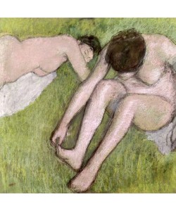 Edgar Degas, Two Bathers on the Grass, c.1886-90 (pastel on paper)
