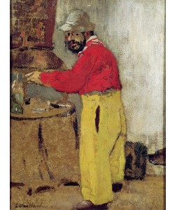 Edouard Vuillard, Henri de Toulouse-Lautrec at Villeneuve sur Yonne, 1898 (oil on canvas)