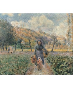 Camille Pissarro, In the Garden (oil on canvas)