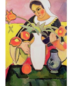 August Macke, The Lute Player, 1910 (oil on canvas)