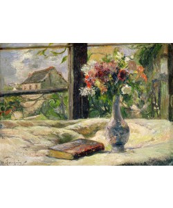 Paul Gauguin, Vase of Flowers (oil on canvas)