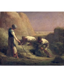Jean-Francois Millet, The Hay Trussers, 1850-51 (oil on canvas)