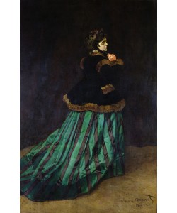 Claude Monet, Camille, or The Woman in the Green Dress, 1866 (oil on canvas)