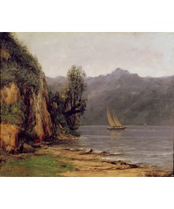 Gustave Courbet, View of Leman Lake, c.1873-77 (oil on canvas)