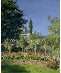 Claude Monet, Flowering Garden at Sainte-Adresse, c.1866 (oil on canvas)
