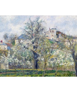 Camille Pissarro, The Vegetable Garden with Trees in Blossom, Spring, Pontoise, 1877 (oil on canvas)
