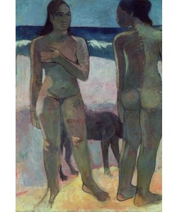 Paul Gauguin, Two Tahitian Women on the Beach, 1891 (oil on canvas)