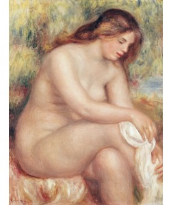 Pierre-Auguste Renoir, Bather Drying Herself, c.1910 (oil on canvas)