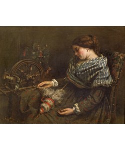 Gustave Courbet, The Sleeping Embroiderer, 1853 (oil on canvas)