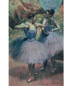 Edgar Degas, Dancers in Violet (pastel on paper)