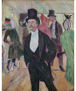 Henri de Toulouse-Lautrec, Monsieur Fourcade, 1889 (gouache & pastel on cardboard)