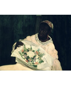 Edouard Manet, Olympia, detail of the black servant, 1863 (oil on canvas)