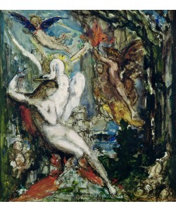 Gustave Moreau, Leda (w/c on paper)