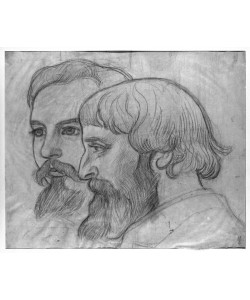 Maurice Denis, Paul Serusier and Maurice Denis, study for 'The Hommage to Cezanne', 1899 (charcoal and sanguine)