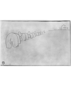 Henri de Toulouse-Lautrec, Theory of Elephants, 1896 (pencil on paper) (b/w photo)