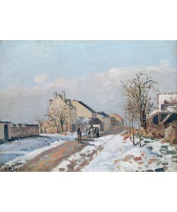 Camille Pissarro, The Road from Gisors to Pontoise, Snow Effect, 1872 (oil on canvas)