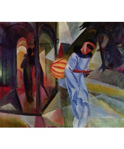 August Macke, Pierrot, 1913 (oil on canvas)
