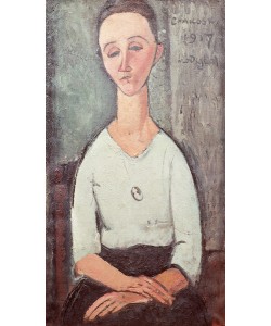 Amedeo Modigliani, Portrait of Madame Chakowska, 1917 (oil on canvas)