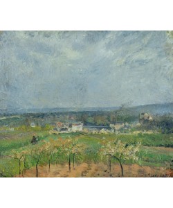 Camille Pissarro, Landscape in Pontoise, 1877 (oil on canvas)