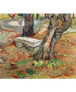 Vincent van Gogh, The Bench at Saint-Remy, 1889 (oil on canvas)