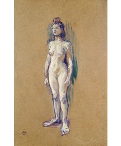 Henri de Toulouse-Lautrec, Standing Female Nude, 1898 (oil on card)