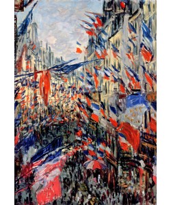 Claude Monet, The Rue Saint-Denis, Celebration of June 30, 1878 (oil on canvas)