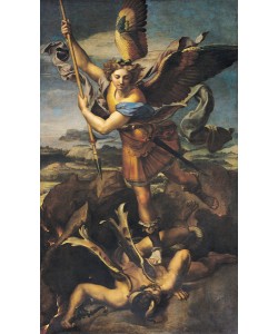 Raphael, St. Michael Overwhelming the Demon, 1518 (oil on canvas)