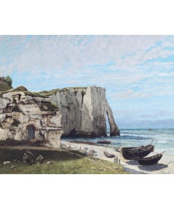 Gustave Courbet, The Cliffs at Etretat after the storm, 1870 (oil on canvas)