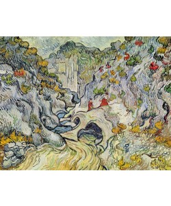 Vincent van Gogh, The ravine of the Peyroulets, 1889 (oil on canvas)