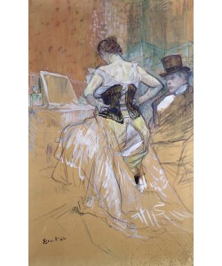 Henri de Toulouse-Lautrec, Woman at her Toilet, study for 'Elles', c.1896 (chalk and oil) (see also 36635)