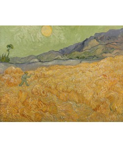 Vincent van Gogh, Wheatfield with Reaper, 1889 (oil on canvas)