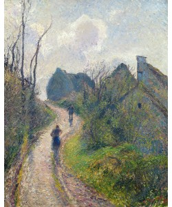 Camille Pissarro, Road climbing to Osny, 1883 (oil on canvas)