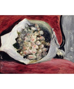 Pierre-Auguste Renoir, Bouquet in a theatre box, c.1878-80 (oil on canvas)