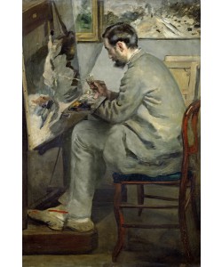 Pierre-Auguste Renoir, Frederic Bazille at his Easel, 1867 (oil on canvas)