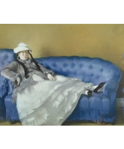Edouard Manet, Madame Manet on a Blue Sofa, 1874 (pastel on paper)