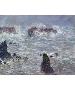 Claude Monet, Storm, off the Coast of Belle-Ile, 1886 (oil on canvas)