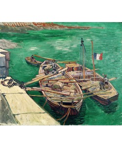 Vincent van Gogh, Landing Stage with Boats, 1888 (oil on canvas)