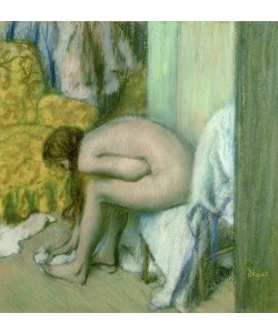 Edgar Degas, After the Bath, Woman Drying her Left Foot, 1886 (pastel on cardboard)